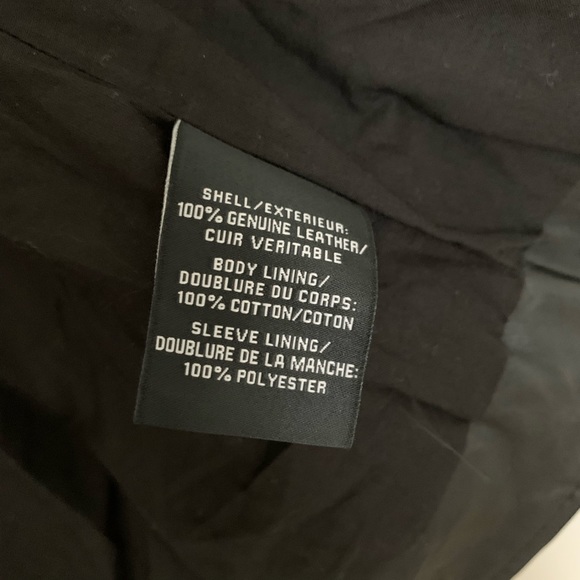 7 for all mankind leather moto jacket - Picture 5 of 7